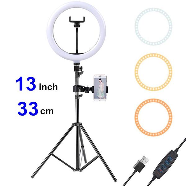 13'' 33cm usb led light ring pgraphy flash lamp with 160cm tripod stand for makeup youtube vk video dimmable lighting
13'' 33cm usb led light ring pgraphy flash lamp with 160cm tripod stand for makeup youtube vk video dimmable lighting