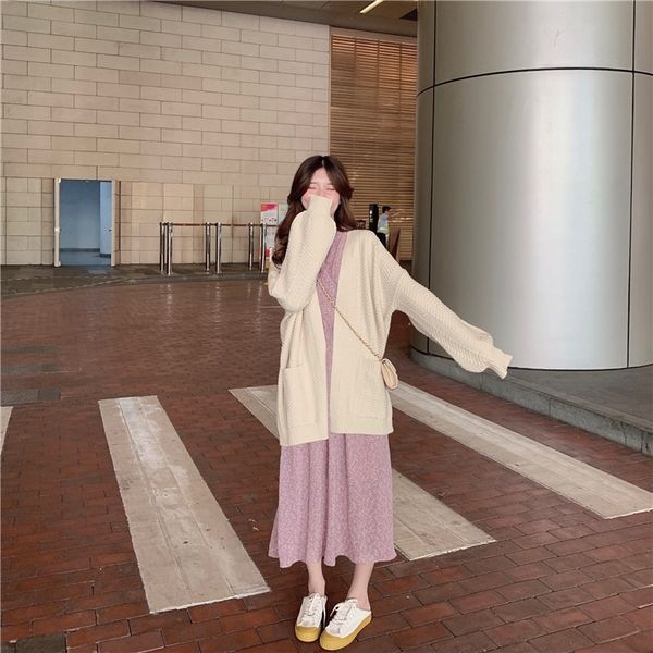 autumn suit women sweater sweater2020 new foreign style knitted sweater cardigan floral dress fashion two piece set cpbxr, Gray
autumn suit women sweater sweater2020 new foreign style knitted sweater cardigan floral dress fashion two piece set cpbxr, Gray