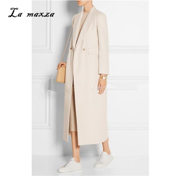 women winter coat wool 2020 vintage elegant clothes ol fashion outwear long coat white lj201128, Black
women winter coat wool 2020 vintage elegant clothes ol fashion outwear long coat white lj201128, Black