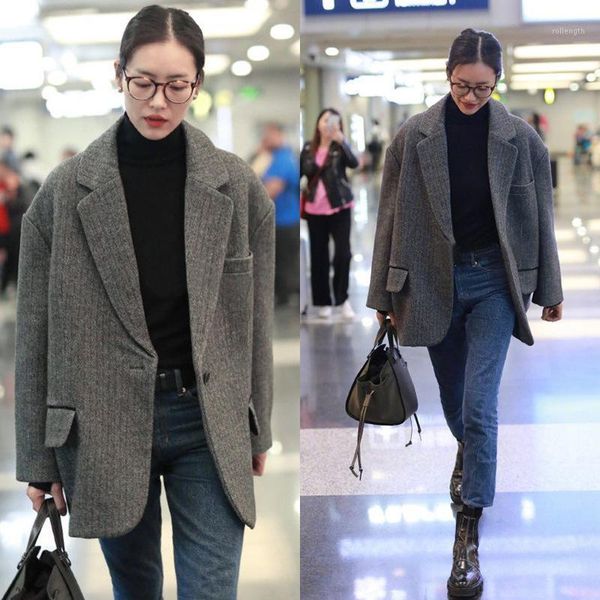 liu airport in same cloth coat female little long bf more loose in a suit of new fund of 2020 autumn winters1, Black
liu airport in same cloth coat female little long bf more loose in a suit of new fund of 2020 autumn winters1, Black