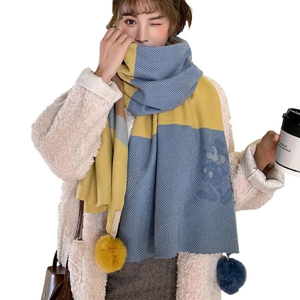 cartoon striped winter women scarf shrugs large warm cashmere sjaals voor dames szalik shawl wraps bufandas encharpe, Blue;gray
cartoon striped winter women scarf shrugs large warm cashmere sjaals voor dames szalik shawl wraps bufandas encharpe, Blue;gray