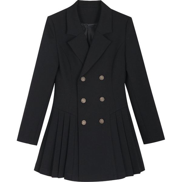 2021 women elegant black party female autumn oversize long sleeve double breasted office dress korean clothes tlg4, Black;gray
2021 women elegant black party female autumn oversize long sleeve double breasted office dress korean clothes tlg4, Black;gray