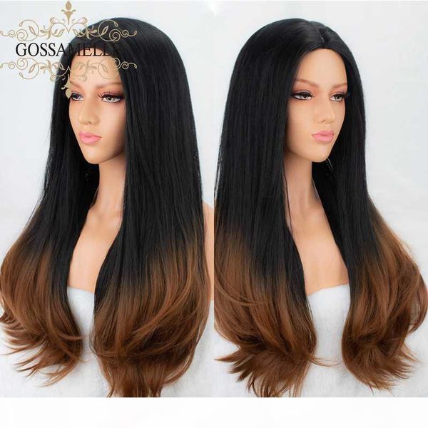 gossamelle ombre black synthetic wigs for women long straight wig mixed brown cosplay wigs high temperature fiber african
gossamelle ombre black synthetic wigs for women long straight wig mixed brown cosplay wigs high temperature fiber african