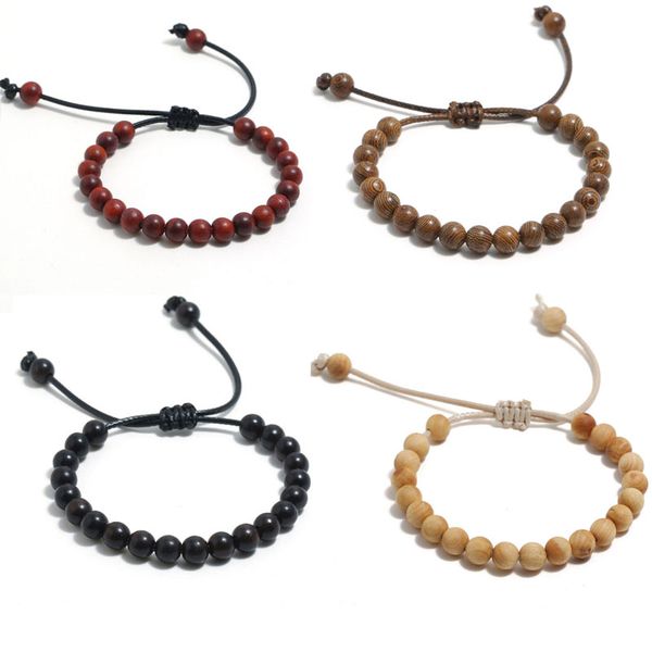 handmade rope braided 8mm wooden beaded charm bracelets for men women fashion party club jewelry, Golden;silver
handmade rope braided 8mm wooden beaded charm bracelets for men women fashion party club jewelry, Golden;silver