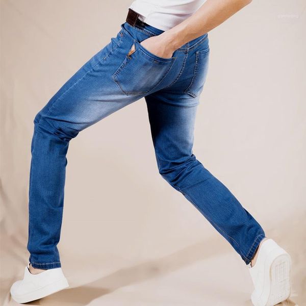 summer new stretch cotton breathable and comfortable jeans fashion casual men's lightweight trousers wholesale1, Blue
summer new stretch cotton breathable and comfortable jeans fashion casual men's lightweight trousers wholesale1, Blue