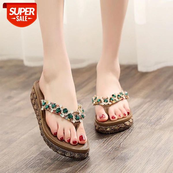 woman slippers beach flip flops shoes summer style slides slip- resistant slippers platform shoe pu rubber crystal casual plain #p33n, Black
woman slippers beach flip flops shoes summer style slides slip- resistant slippers platform shoe pu rubber crystal casual plain #p33n, Black