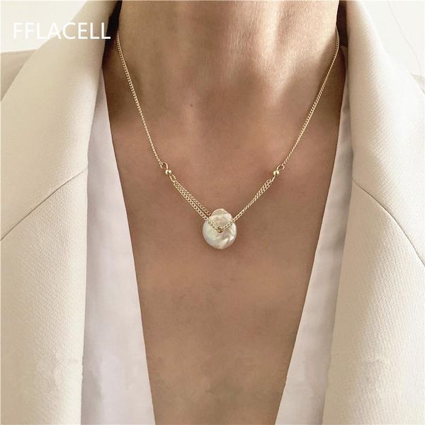 2021 korea fashion vintage golden natural freshwater pearl necklace baroque irregular minimalist dating jewelry, Silver
2021 korea fashion vintage golden natural freshwater pearl necklace baroque irregular minimalist dating jewelry, Silver