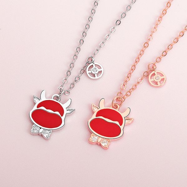 a temperature sensitive color changing necklace, women's sterling silver, palace, national tide, clavicle chain, chinese zodiac, ox pen
a temperature sensitive color changing necklace, women's sterling silver, palace, national tide, clavicle chain, chinese zodiac, ox pen