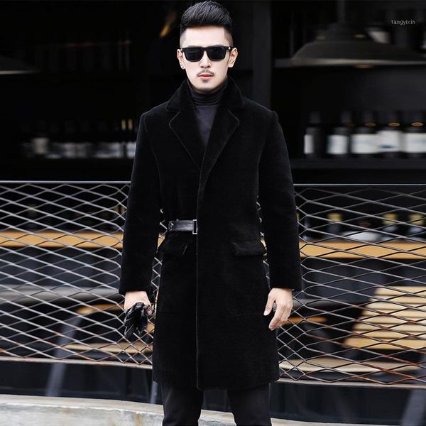 mens winter jacket 2019 real sheep shearling fur coat plus size long slim wool coats blazer mens clothing veste homme 6857 yy6851, Black
mens winter jacket 2019 real sheep shearling fur coat plus size long slim wool coats blazer mens clothing veste homme 6857 yy6851, Black