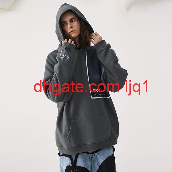 wxwovdy national fashion design bf fleece hoodie master theme classic patching loose hoodie, Black 
wxwovdy national fashion design bf fleece hoodie master theme classic patching loose hoodie, Black