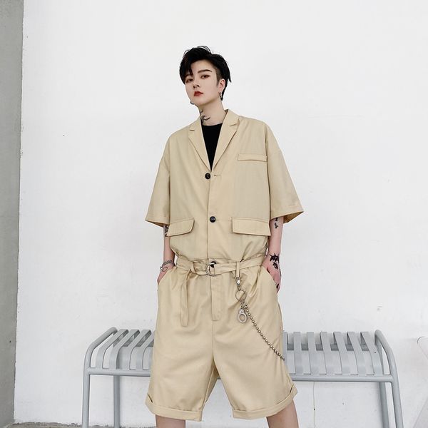 2021 new s-6xl summer metal pendant overalls from piece retro-loose-fitting shorts, casual short sleeve pants male suit qg53, Black
2021 new s-6xl summer metal pendant overalls from piece retro-loose-fitting shorts, casual short sleeve pants male suit qg53, Black