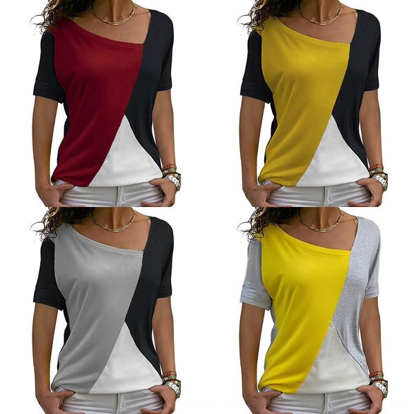 new round neck women's color contrast short sleeve for summer 2019 new round neck women's color contrast short sleeve t-shirt t-sh, White
new round neck women's color contrast short sleeve for summer 2019 new round neck women's color contrast short sleeve t-shirt t-sh, White