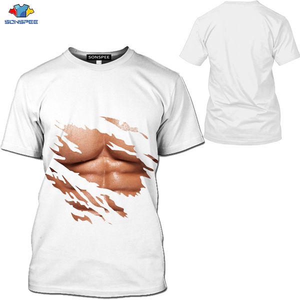 men cool 3d chest muscle printing leisure 3d print shirts plus size funny humor men clothing 
men cool 3d chest muscle printing leisure 3d print shirts plus size funny humor men clothing