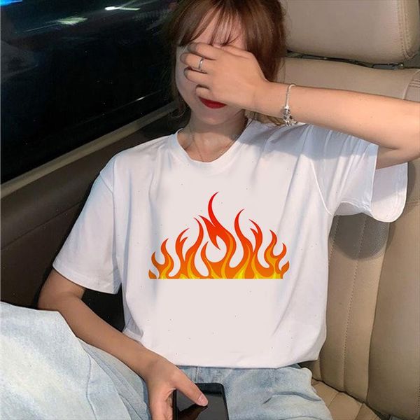 power fire summer fashion women t shirt harajuku short sleeve funny t shirt cute cartoon printed tees female clothes, White
power fire summer fashion women t shirt harajuku short sleeve funny t shirt cute cartoon printed tees female clothes, White