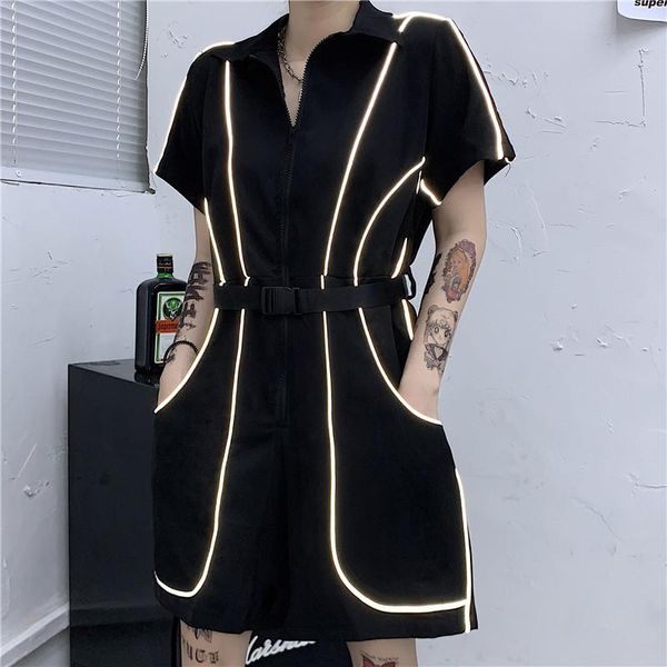 women's jumpsuits & rompers summer chic jumpsuit women turn down collar short sleeve pocket playsuit casual loose rompersjumpsuits woma, Black;white
women's jumpsuits & rompers summer chic jumpsuit women turn down collar short sleeve pocket playsuit casual loose rompersjumpsuits woma, Black;white