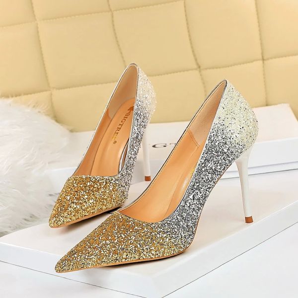 2020 new spring autumn fashion women gold rainbow 10cm thin high heels escarpins pumps sequin bling heels bridal valentine shoes #n72g, Black
2020 new spring autumn fashion women gold rainbow 10cm thin high heels escarpins pumps sequin bling heels bridal valentine shoes #n72g, Black