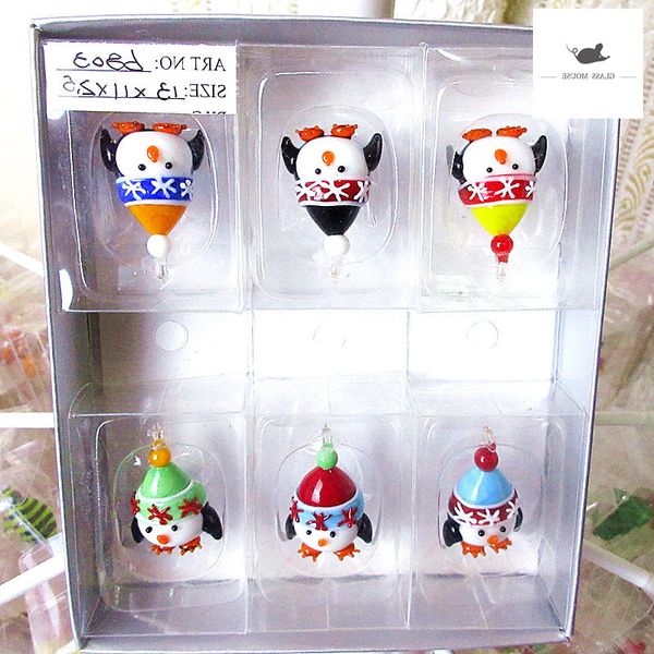 handmade murano glass penguin 6шт фигурки украшения рождественская елка декор подвесные аксессуары привесы новогодние подарки
handmade murano glass penguin 6шт фигурки украшения рождественская елка декор подвесные аксессуары привесы новогодние подарки