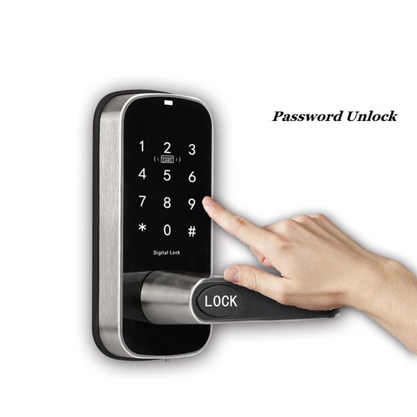 

Multi-function Password Lock Home Security Wifi Control IC Card Door Lock Bluetooth Smart Lock For Office Hotel Home Anti-thief