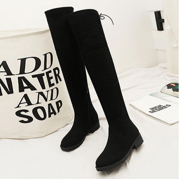 winter 2021 ladies over the knee boots round head low-heeled women's side zip snow boots lace up fur warm shoes plus size 33-461, Black
winter 2021 ladies over the knee boots round head low-heeled women's side zip snow boots lace up fur warm shoes plus size 33-461, Black