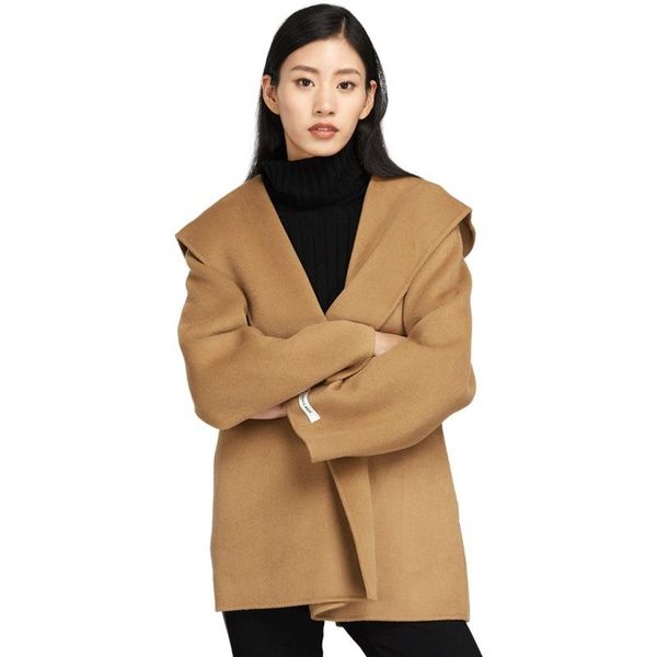 women's wool & blends coat winter clothes for women 2021 elegant womens, Black
women's wool & blends coat winter clothes for women 2021 elegant womens, Black