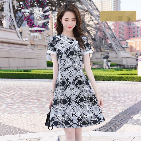 2020 summer new slim fit high waist mid-length long skirt long skirt dress women's korean style waist fashion polka dot short sleeve mv, Black;gray
2020 summer new slim fit high waist mid-length long skirt long skirt dress women's korean style waist fashion polka dot short sleeve mv, Black;gray