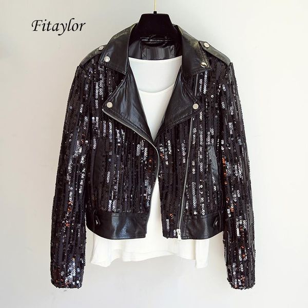fitaylor новый поддельный мягкой кожи pu куртки пальто женщин отложным воротником rivet молния блесток лоскутная кожезаменитель short верхня, Black
fitaylor новый поддельный мягкой кожи pu куртки пальто женщин отложным воротником rivet молния блесток лоскутная кожезаменитель short верхня, Black