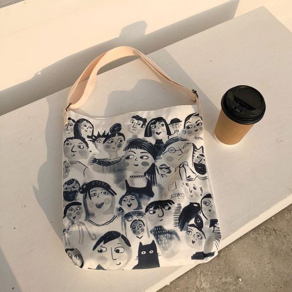 2020 холст сумки покупки graffiti сумки на ремне сумки tote сращивания цифровая печать сумка повседневная школа путешествий женщины сворачив
2020 холст сумки покупки graffiti сумки на ремне сумки tote сращивания цифровая печать сумка повседневная школа путешествий женщины сворачив