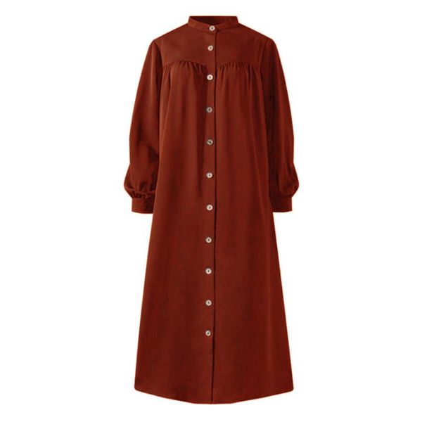 casual dresses women autumn winter long puff sleeve buttons pockets loose maxi shirt dress robe plus size fashion elegant women's, Black;gray
casual dresses women autumn winter long puff sleeve buttons pockets loose maxi shirt dress robe plus size fashion elegant women's, Black;gray