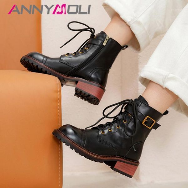 annymoli real leather motorcycle boots women platform mid heel ankle boots lace up thick heel shoes buckle zip lady short1, Black
annymoli real leather motorcycle boots women platform mid heel ankle boots lace up thick heel shoes buckle zip lady short1, Black