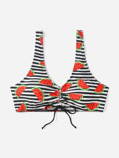 plus striped bikini f7fn#, Black
plus striped bikini f7fn#, Black
