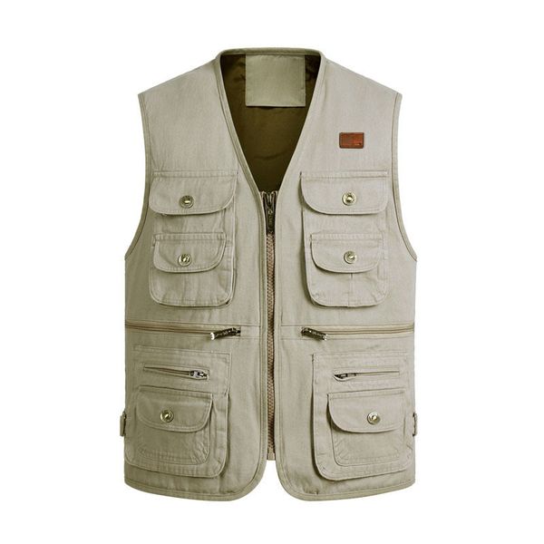 and autumn spring new man' leather large multi-pocket male in the open air fishing vest size xl-xxxl 4xl pf2t, White;black
and autumn spring new man' leather large multi-pocket male in the open air fishing vest size xl-xxxl 4xl pf2t, White;black