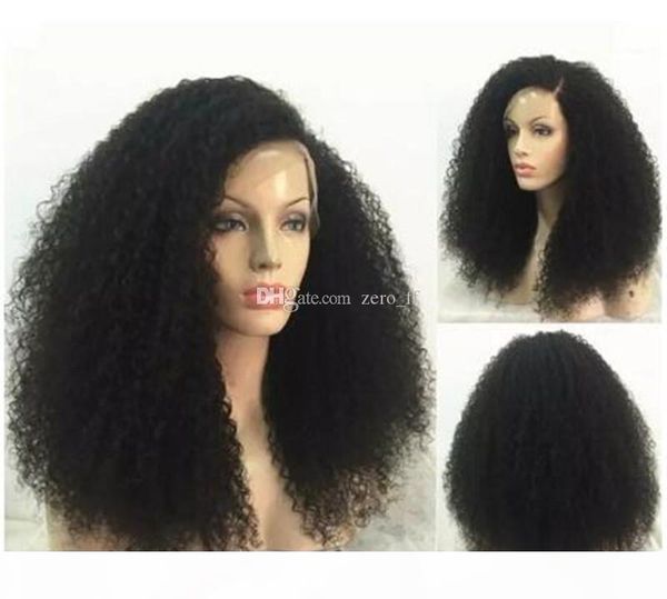 hair afro kinky curly full lace human hair wigs natural color brazilian remy for black women with baby hair, Black;brown
hair afro kinky curly full lace human hair wigs natural color brazilian remy for black women with baby hair, Black;brown