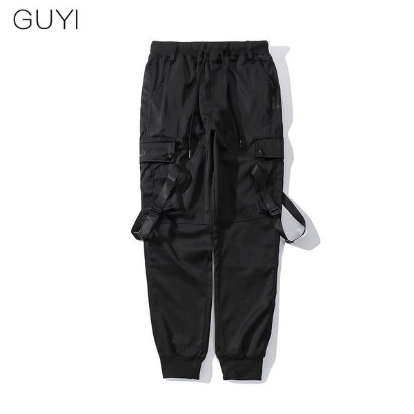 men's pants ribbons multi pockets cargo for men tactical harem joggers harajuku sweatpants hip hop pencil trousers track streetwear, Black
men's pants ribbons multi pockets cargo for men tactical harem joggers harajuku sweatpants hip hop pencil trousers track streetwear, Black