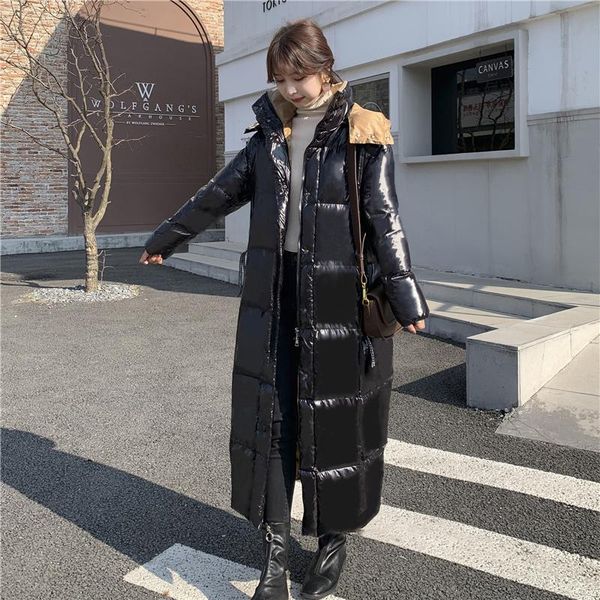 women's down & parkas thickened knee white duck quilt jacket glossy black fashion jacket2021 winter
women's down & parkas thickened knee white duck quilt jacket glossy black fashion jacket2021 winter