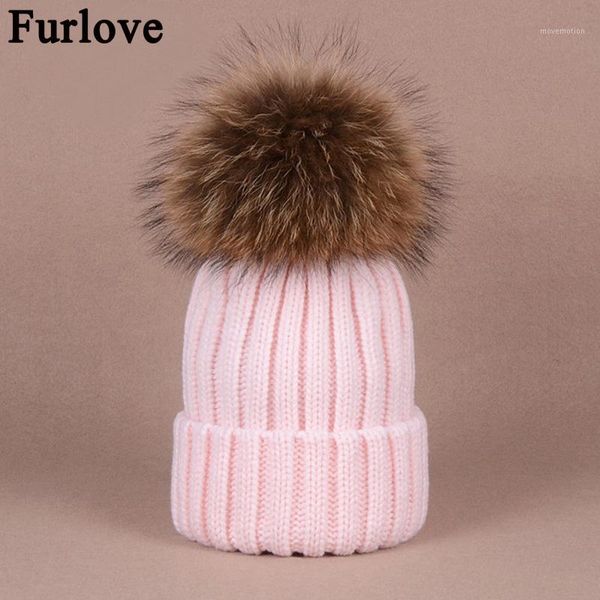 furlove real raccoon fur women's winter hat genuine fur pompom women knitted bobble ski hat cap winter hats for women skullies1, Blue;gray
furlove real raccoon fur women's winter hat genuine fur pompom women knitted bobble ski hat cap winter hats for women skullies1, Blue;gray