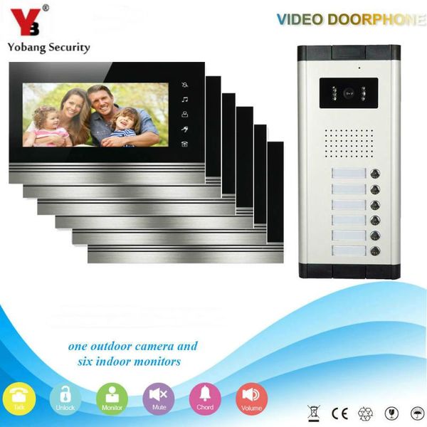 yobang безопасности 6 units квартира интерком вход системы проводной 7 «» monitor audio video домофонные bell
yobang безопасности 6 units квартира интерком вход системы проводной 7 «» monitor audio video домофонные bell