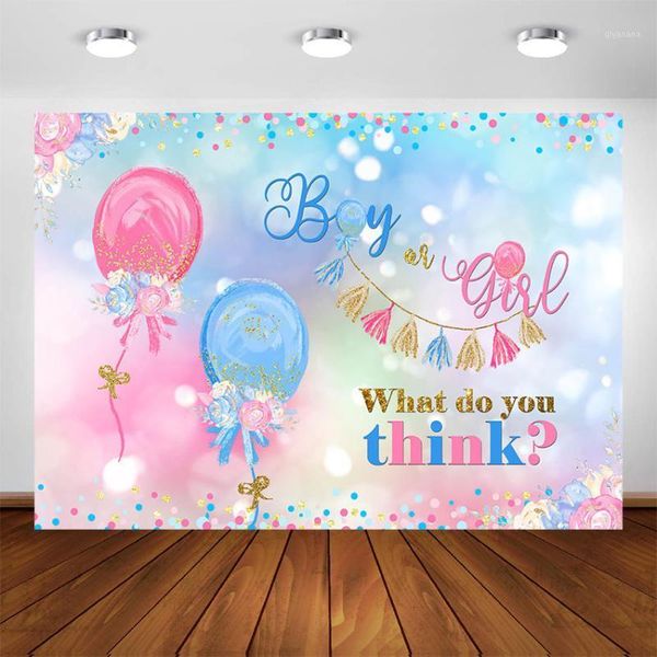 background material boy or girl gender reveal backdrop pink blue dots balloon baby party decor banner po background1
background material boy or girl gender reveal backdrop pink blue dots balloon baby party decor banner po background1