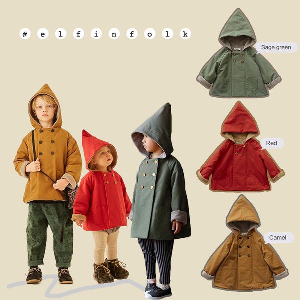 children's hooded coat winter korean plush windbreaker boys and girls fairy hat jacket late autumn early winter warm coat lj201125, Blue;gray
children's hooded coat winter korean plush windbreaker boys and girls fairy hat jacket late autumn early winter warm coat lj201125, Blue;gray