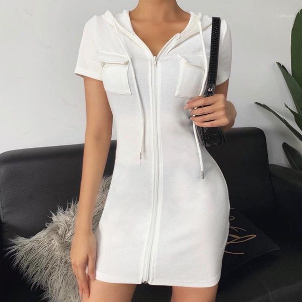 summer casual women t shirt dress hooded pockets short sleeve zipper tshirts femme mini short dresses solid color bodycon1, Black;gray
summer casual women t shirt dress hooded pockets short sleeve zipper tshirts femme mini short dresses solid color bodycon1, Black;gray