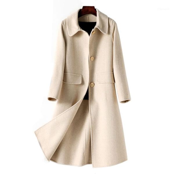 autumn and winter new casual woolen coats female temperament single breasted coats women's fashion long sleeve outerwear1, Black
autumn and winter new casual woolen coats female temperament single breasted coats women's fashion long sleeve outerwear1, Black
