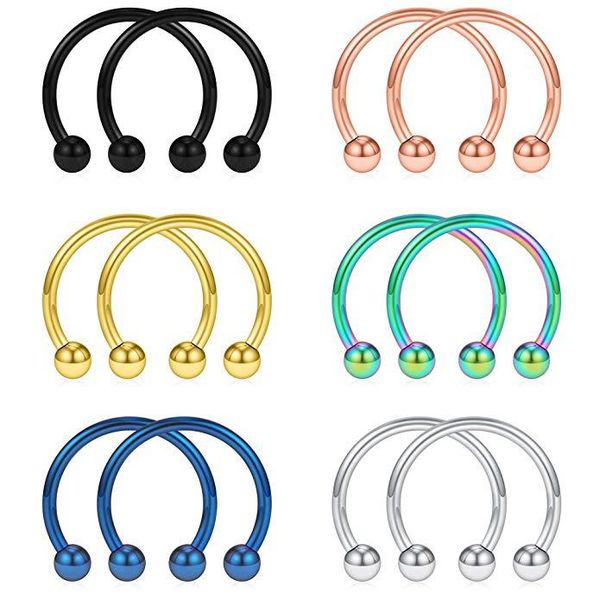 horseshoe fake nose ring c clip bcr septum lip stainless steel piercing falso nose rings hoop for women men, Silver
horseshoe fake nose ring c clip bcr septum lip stainless steel piercing falso nose rings hoop for women men, Silver