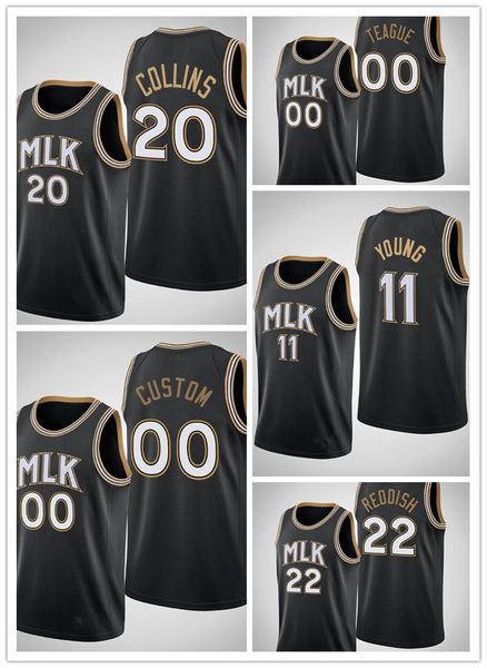 custom 2021 eagle city black style jerseys 20 collins 00 teague 11 young 00 custom basketball jersey ing, Black;red
custom 2021 eagle city black style jerseys 20 collins 00 teague 11 young 00 custom basketball jersey ing, Black;red