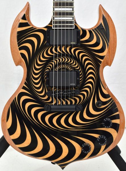 wylde audio barbarian rawpsychic bullseye natural sg electric guitar flame maple back, large blocks inlay, grover tuners, china emg pickups,
wylde audio barbarian rawpsychic bullseye natural sg electric guitar flame maple back, large blocks inlay, grover tuners, china emg pickups,