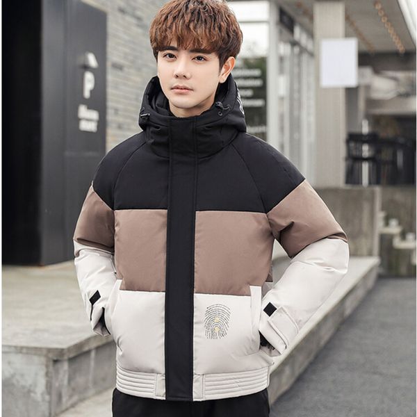 White duck feather men's et, fashion contrast color, youth style, winter coat, brand new, Black
White duck feather men's et, fashion contrast color, youth style, winter coat, brand new, Black