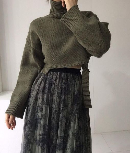 women's sweaters woman long sleeve knittedcropped for women 2021 spring crop jumpers f189, White;black
women's sweaters woman long sleeve knittedcropped for women 2021 spring crop jumpers f189, White;black