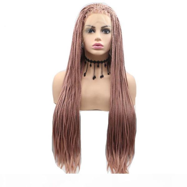 african american braided wigs lacefront pink color glueless box braids lace front wigs synthetic heat resistant fiber hair for white women, Black
african american braided wigs lacefront pink color glueless box braids lace front wigs synthetic heat resistant fiber hair for white women, Black