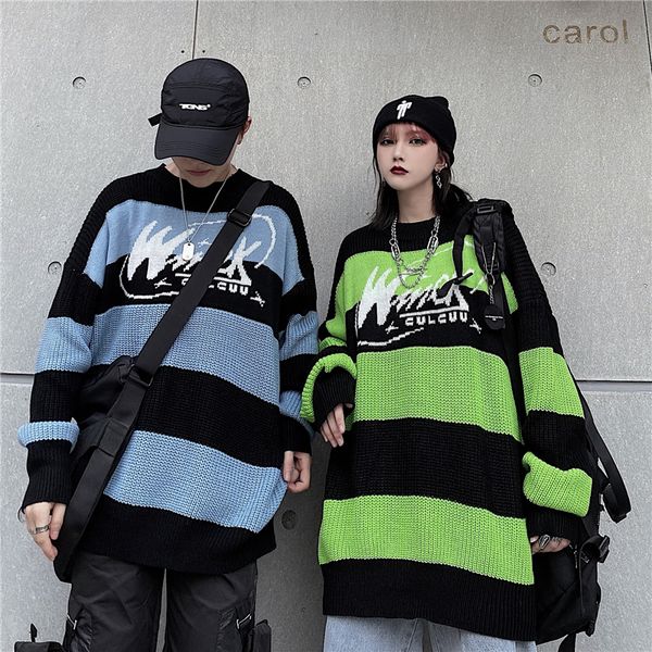 женский свитер на полоску письмо повседневная топы harajuku pullover осенняя dropshipping vintage punk hip hop streetwear корейский одежда, White;black
женский свитер на полоску письмо повседневная топы harajuku pullover осенняя dropshipping vintage punk hip hop streetwear корейский одежда, White;black