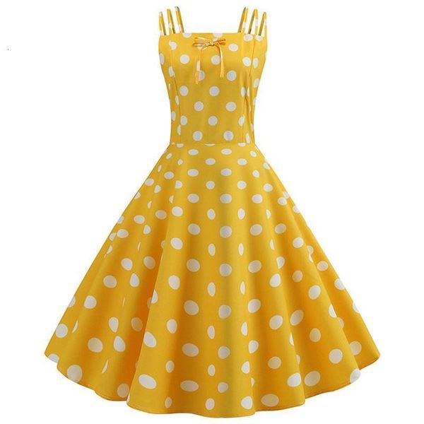 yellow polka dot print summer dress women swing rockabilly vintage dress robe femme elegant party plus size casual midi vestidos, Black;gray
yellow polka dot print summer dress women swing rockabilly vintage dress robe femme elegant party plus size casual midi vestidos, Black;gray