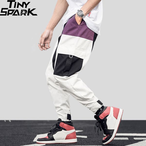 hip hop cargo pant streetwear color block patchwork men harem joggers side pockets retro trousers kg-598, Black
hip hop cargo pant streetwear color block patchwork men harem joggers side pockets retro trousers kg-598, Black