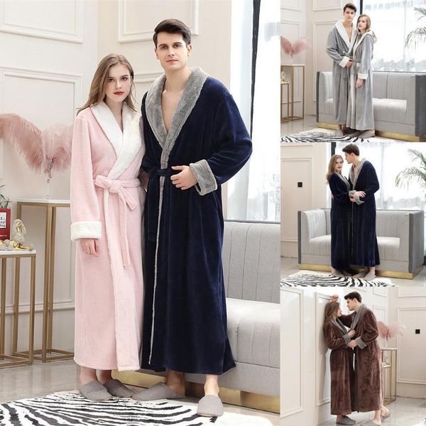 women's sleepwear lovers coral fleece robe autumn winter warm women men thicken bathrobe lounge nightgown home clothes #41, Black;red
women's sleepwear lovers coral fleece robe autumn winter warm women men thicken bathrobe lounge nightgown home clothes #41, Black;red